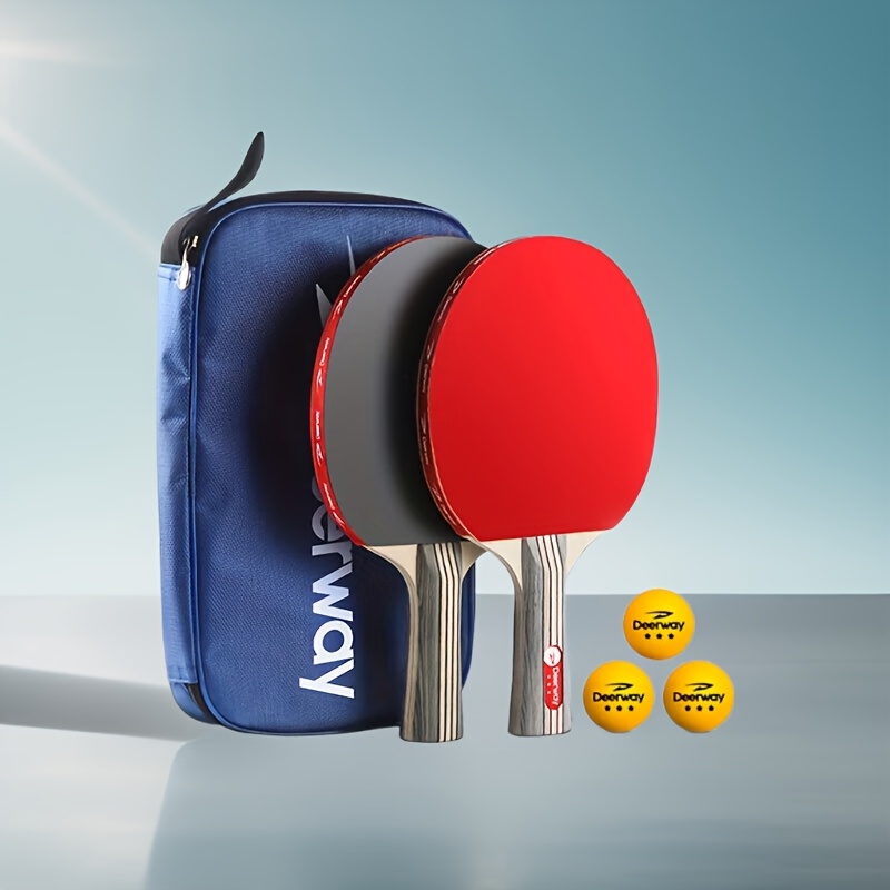 Table Tennis Kit - 2 Professional Table Tennis Racket Sets,
