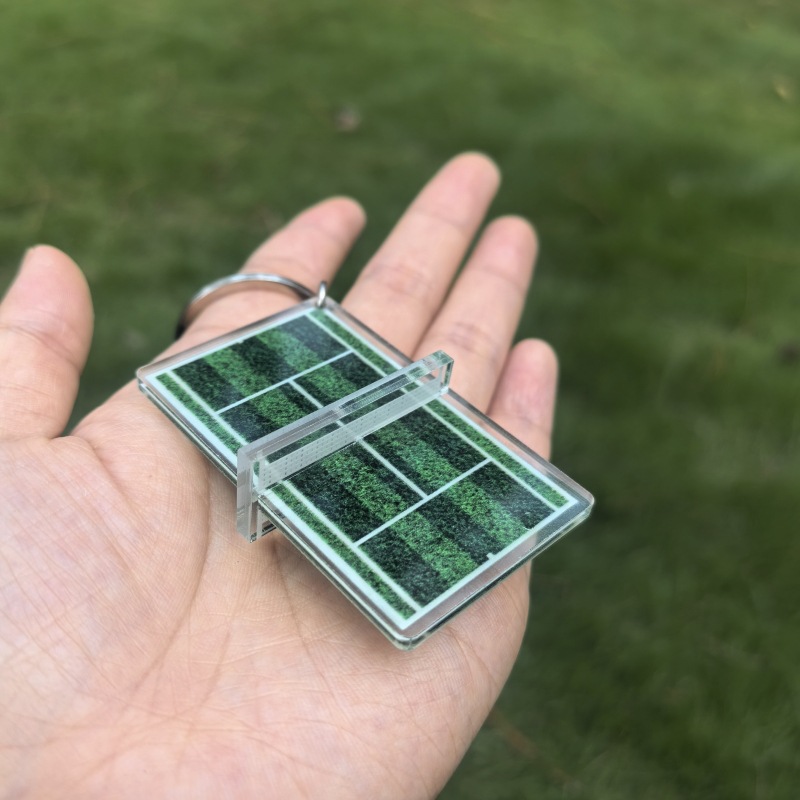 Acrylic Badminton Tennis Keych - Table Tennis Keychain 评论和价格