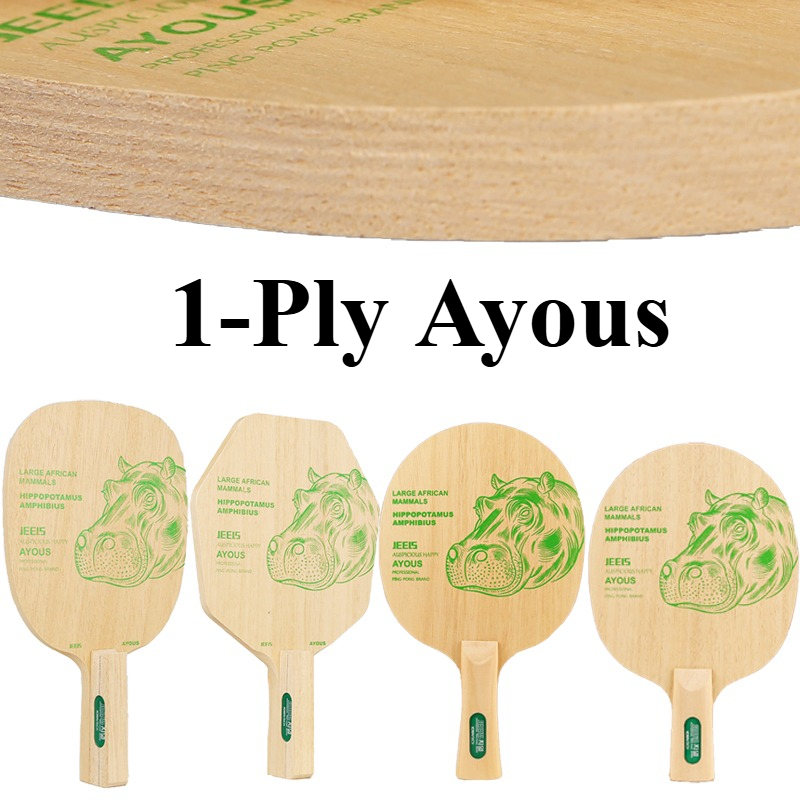 JEELS Green Hippo 1 Ply Ayous  - Table Tennis Blades 评论和价格