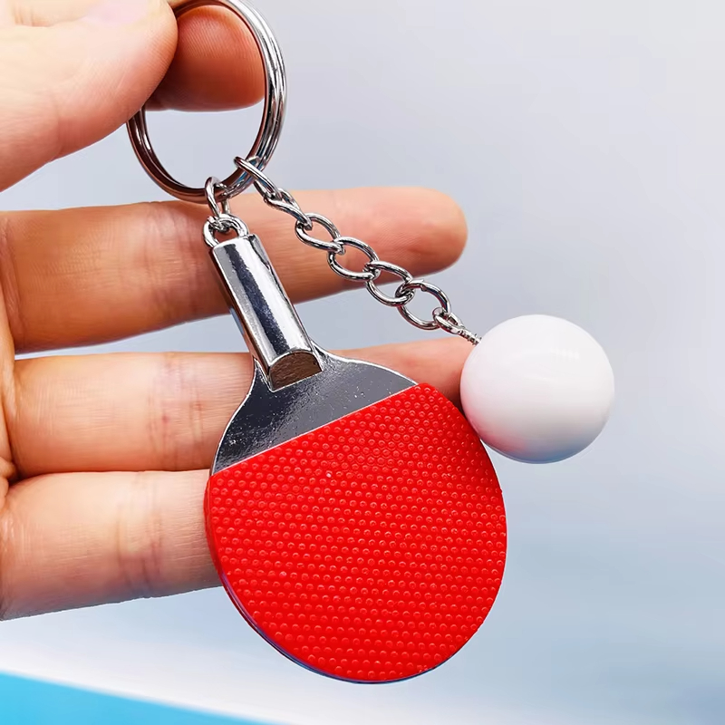 7 Colors Cute Ping Pong Racket - Table Tennis Keychain 评论和价格