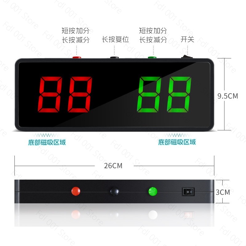 Digital Snooker Scoreboard Por - Table Tennis Scoring 评论和价格