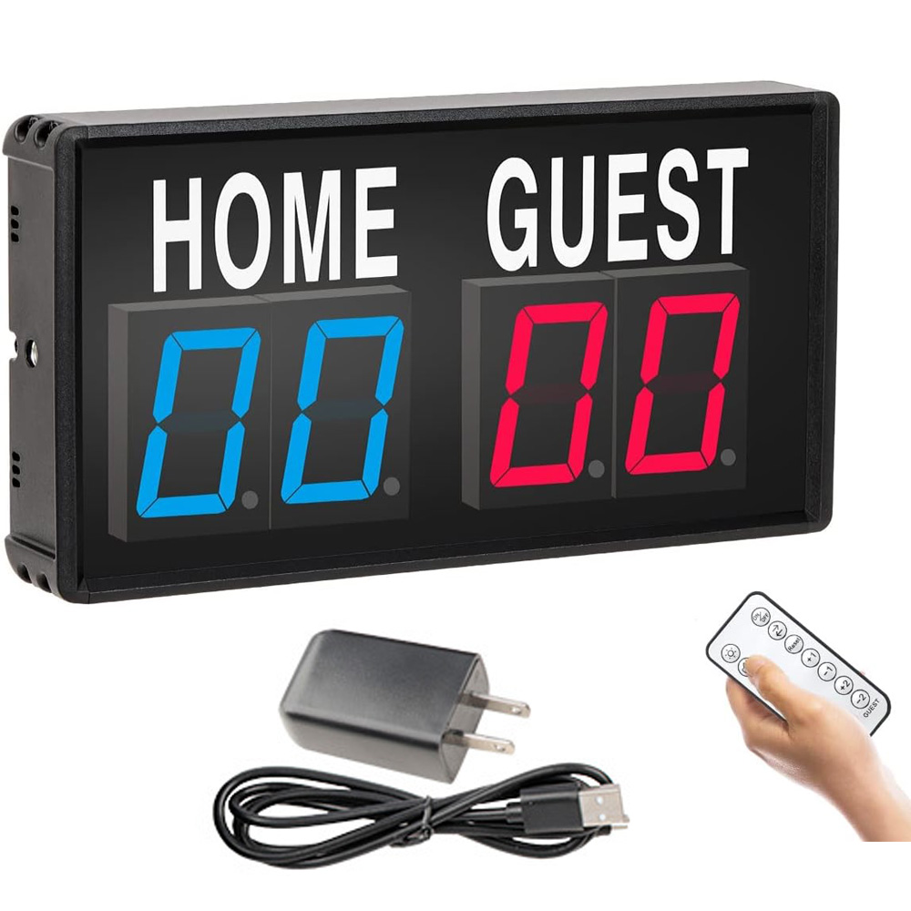 Portable 4 Digit LED Scoreboar - Table Tennis Scoring 评论和价格