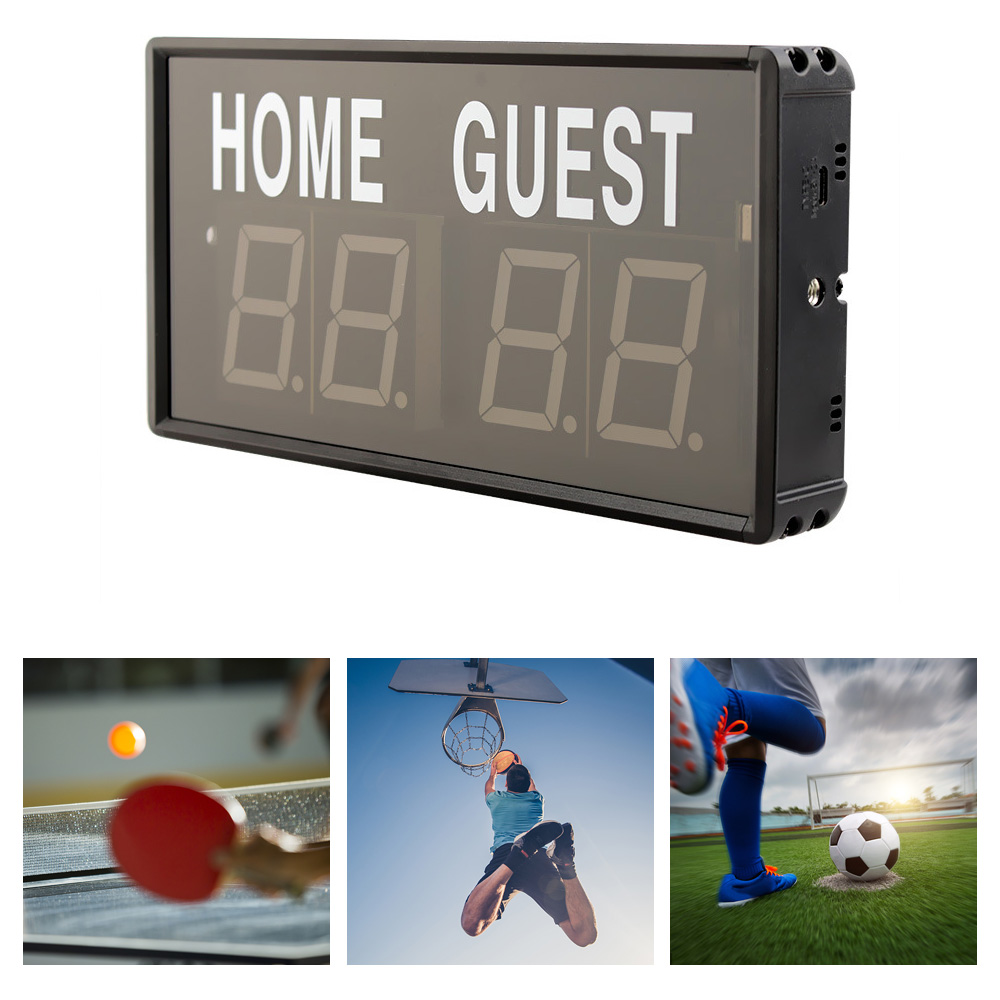 Portable 4 Digit LED Scoreboar - Table Tennis Scoring 评论和价格