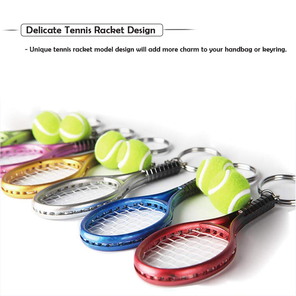 6Pcs Tennis Table Tennis Ping  - Table Tennis Keychain 评论和价格