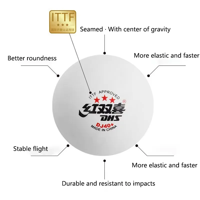 New DHS DJ40+ Table Tennis Bal - Table Tennis Video Game 评论和价格