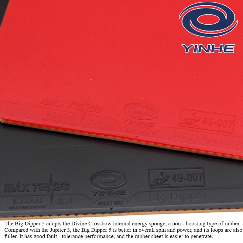 YINHE BIG DIPPER V Table Tenni - Table Tennis Forehand Rubber 评论和价格