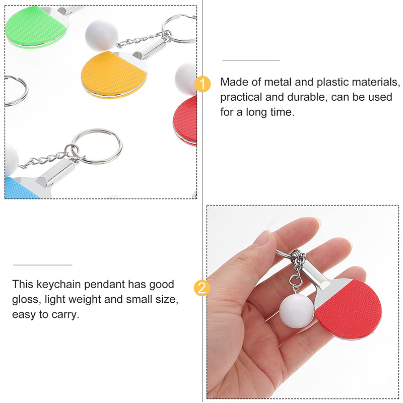 30Pcs Mini Table Tennis Racket - Table Tennis Keychain 评论和价格