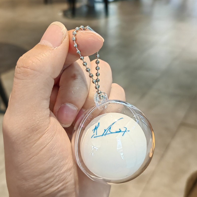 Mini Table Tennis Ball Signatu - Table Tennis Keychain 评论和价格